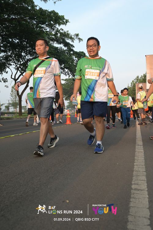 Race photo from BAF LIONS RUN 2024