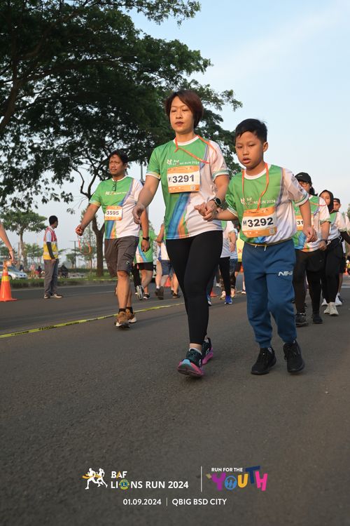 Race photo from BAF LIONS RUN 2024