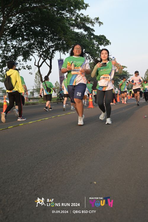 Race photo from BAF LIONS RUN 2024