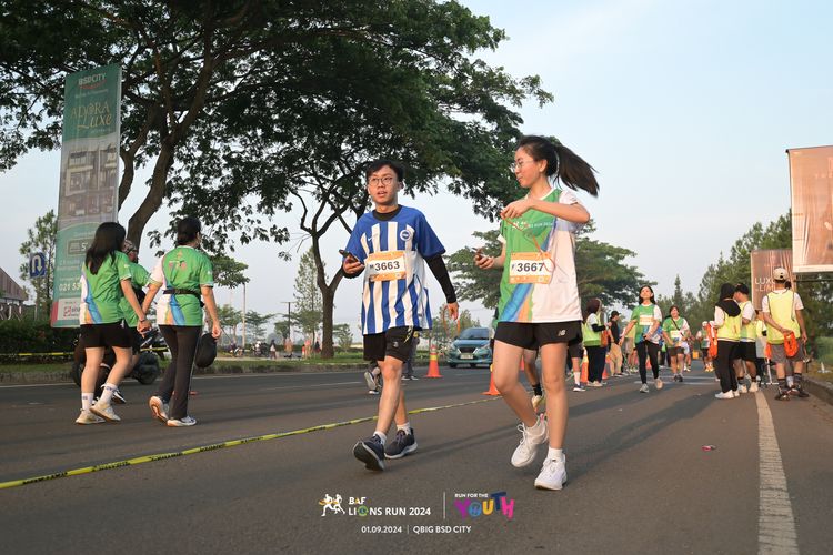 Race photo from BAF LIONS RUN 2024