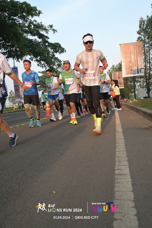 Race photo from BAF LIONS RUN 2024