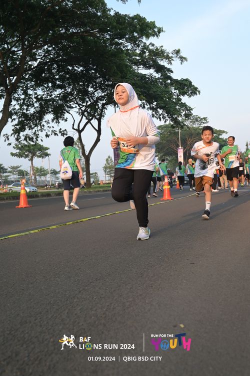 Race photo from BAF LIONS RUN 2024