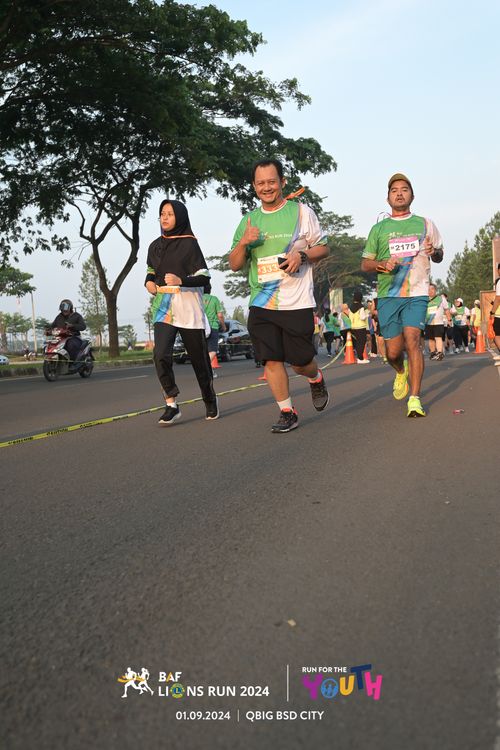 Race photo from BAF LIONS RUN 2024