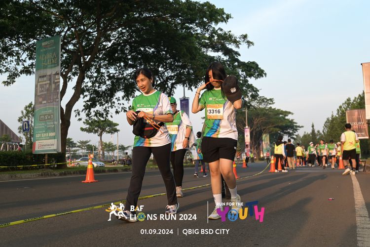 Race photo from BAF LIONS RUN 2024