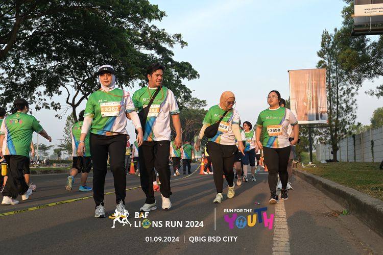 Race photo from BAF LIONS RUN 2024
