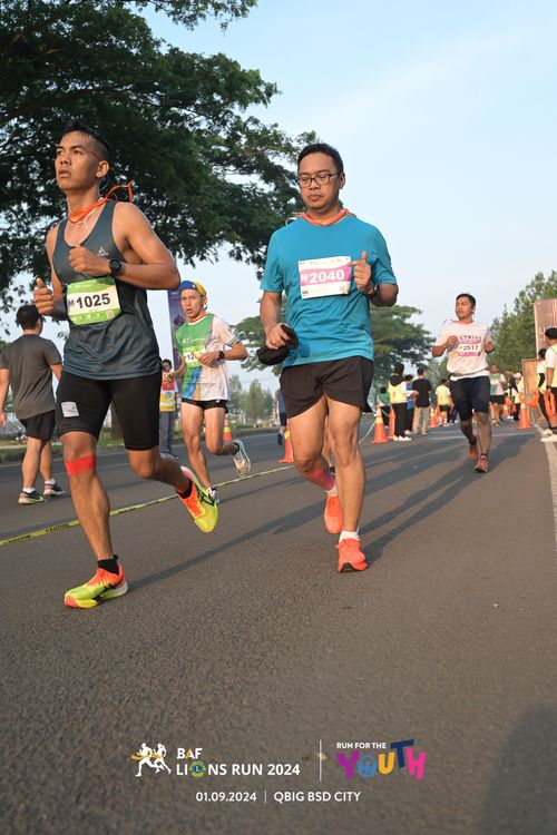 Race photo from BAF LIONS RUN 2024