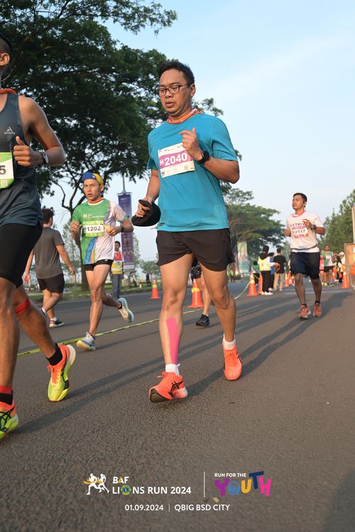 Race photo from BAF LIONS RUN 2024