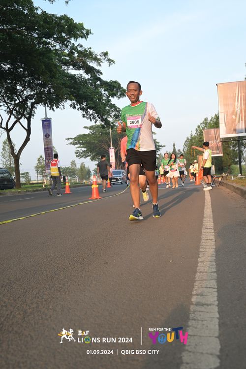 Race photo from BAF LIONS RUN 2024