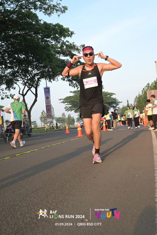 Race photo from BAF LIONS RUN 2024