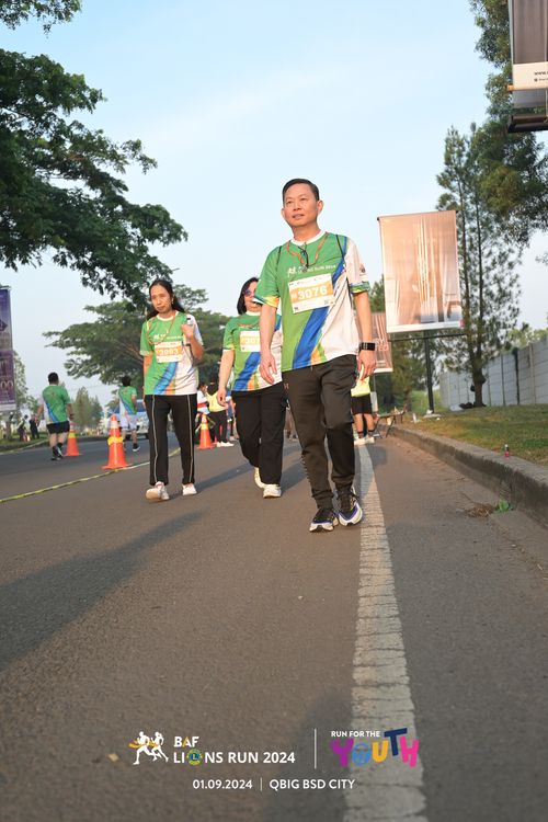 Race photo from BAF LIONS RUN 2024