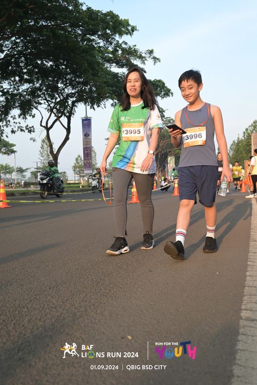 Race photo from BAF LIONS RUN 2024