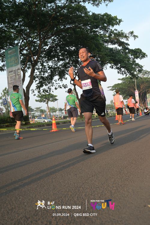 Race photo from BAF LIONS RUN 2024