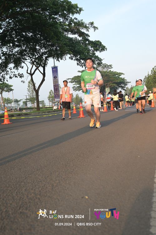 Race photo from BAF LIONS RUN 2024