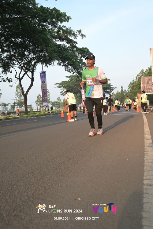 Race photo from BAF LIONS RUN 2024