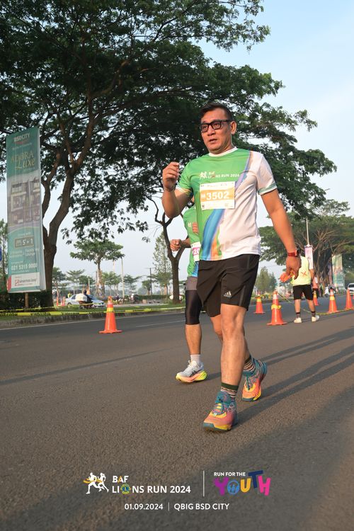 Race photo from BAF LIONS RUN 2024
