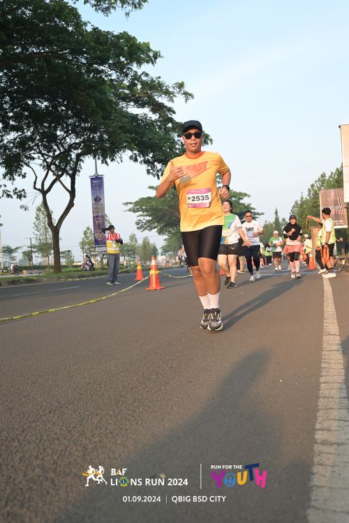 Race photo from BAF LIONS RUN 2024
