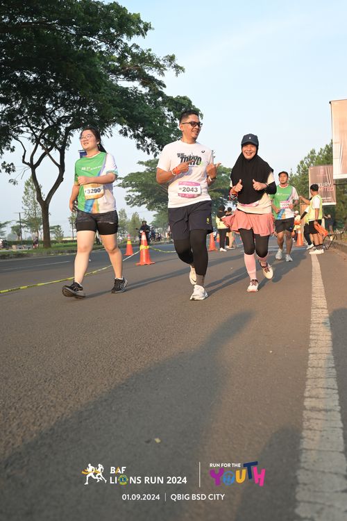 Race photo from BAF LIONS RUN 2024