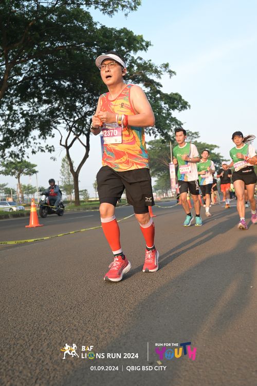 Race photo from BAF LIONS RUN 2024
