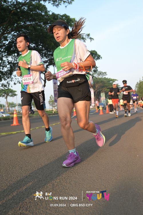 Race photo from BAF LIONS RUN 2024