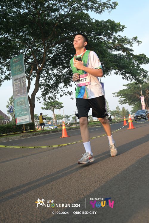 Race photo from BAF LIONS RUN 2024