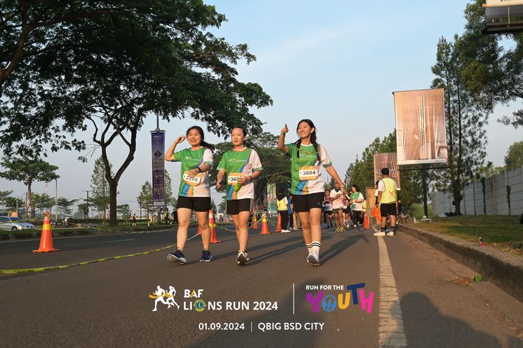 Race photo from BAF LIONS RUN 2024