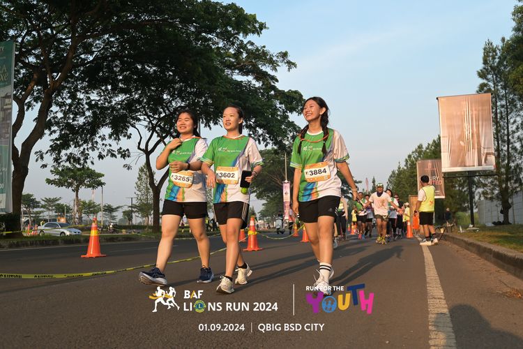 Race photo from BAF LIONS RUN 2024