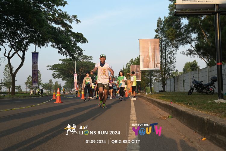 Race photo from BAF LIONS RUN 2024