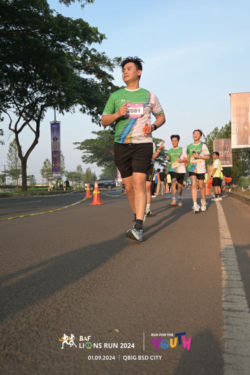 Race photo from BAF LIONS RUN 2024