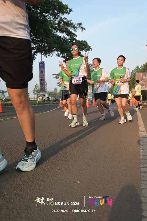 Race photo from BAF LIONS RUN 2024