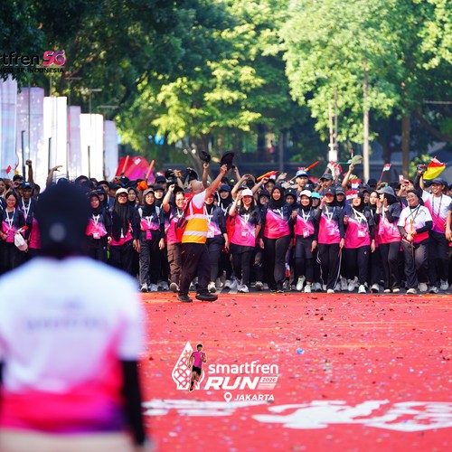 Race photo from SMARTFREN RUN 2026