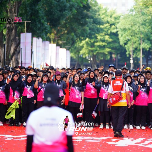 Race photo from SMARTFREN RUN 2026