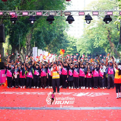 Race photo from SMARTFREN RUN 2026