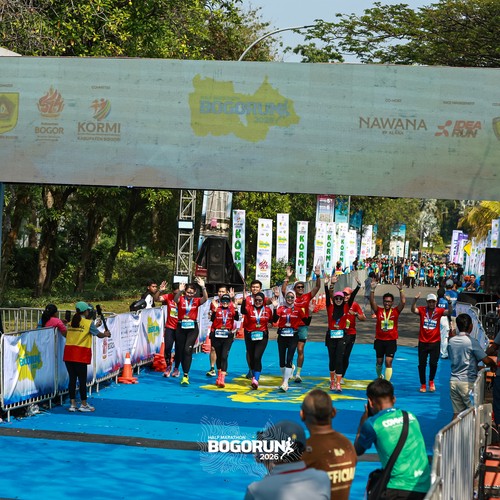Race photo from BOGORUN 2026