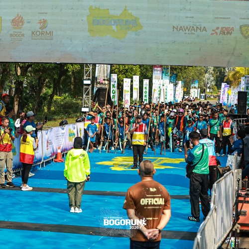 Race photo from BOGORUN 2026
