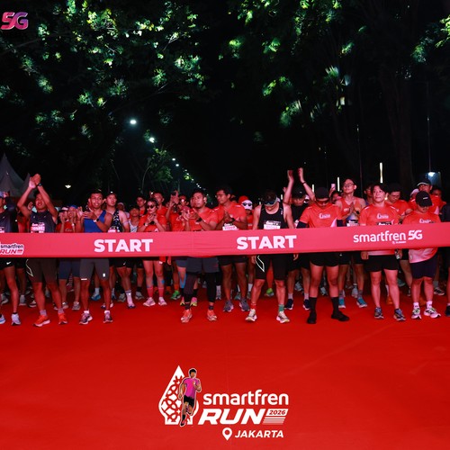 Race photo from SMARTFREN RUN 2026