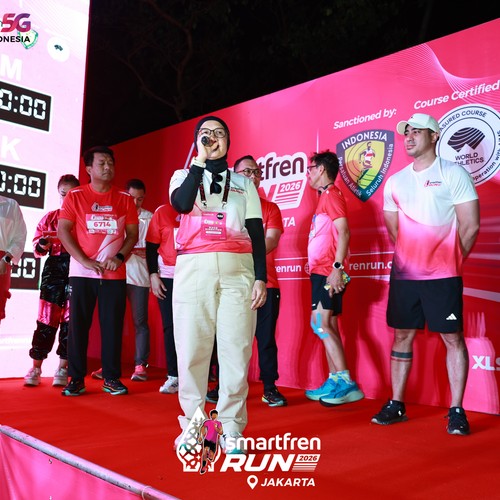 Race photo from SMARTFREN RUN 2026