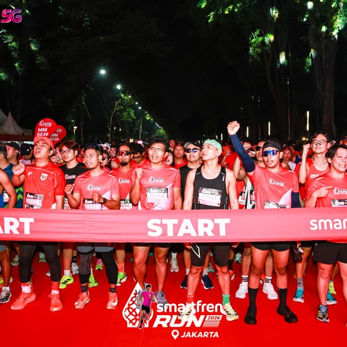 Race photo from SMARTFREN RUN 2026