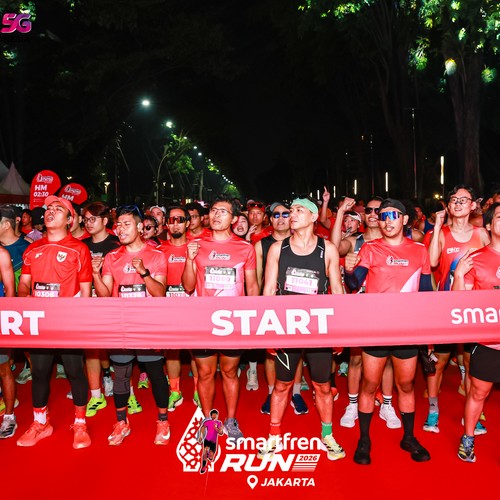 Race photo from SMARTFREN RUN 2026