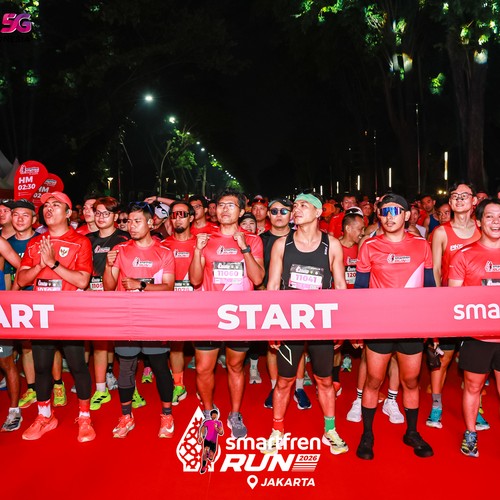Race photo from SMARTFREN RUN 2026