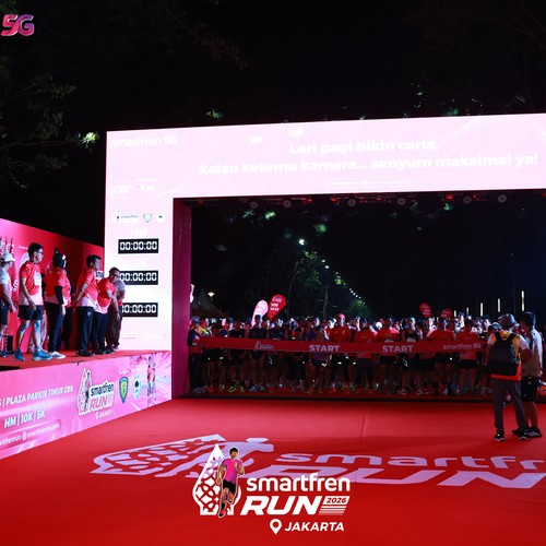 Race photo from SMARTFREN RUN 2026