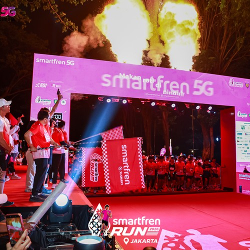 Race photo from SMARTFREN RUN 2026
