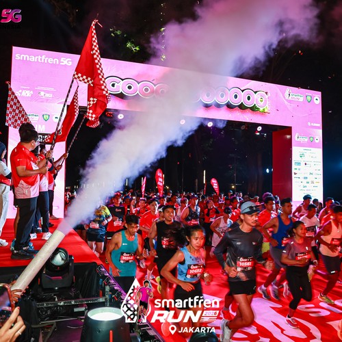 Race photo from SMARTFREN RUN 2026