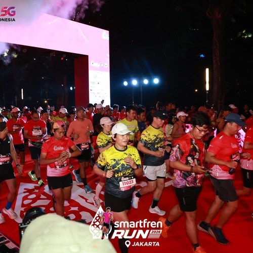 Race photo from SMARTFREN RUN 2026
