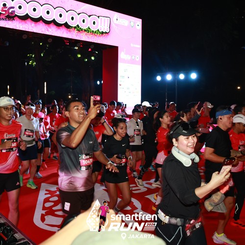 Race photo from SMARTFREN RUN 2026