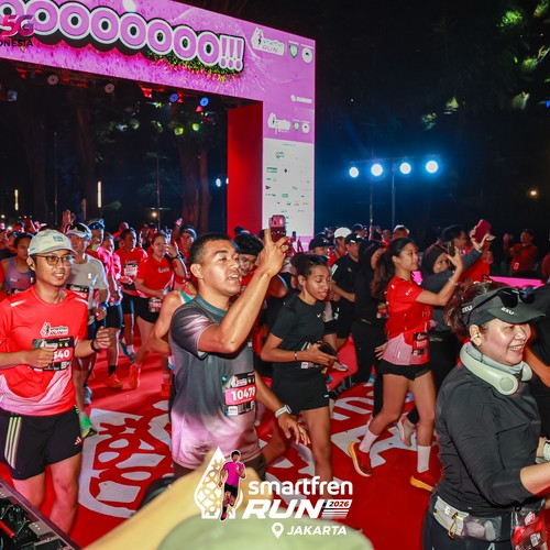 Race photo from SMARTFREN RUN 2026