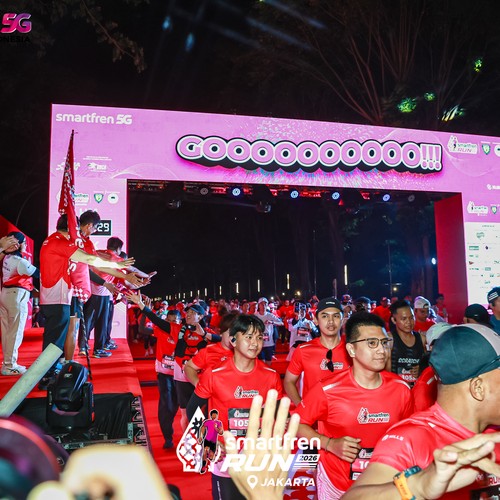 Race photo from SMARTFREN RUN 2026