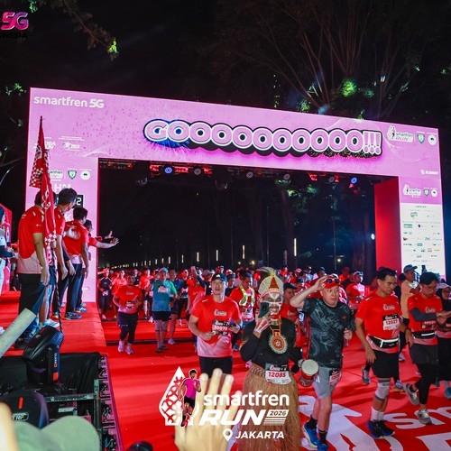 Race photo from SMARTFREN RUN 2026