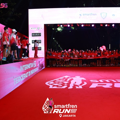 Race photo from SMARTFREN RUN 2026