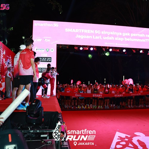 Race photo from SMARTFREN RUN 2026