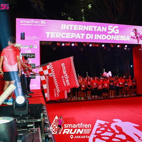 Race photo from SMARTFREN RUN 2026